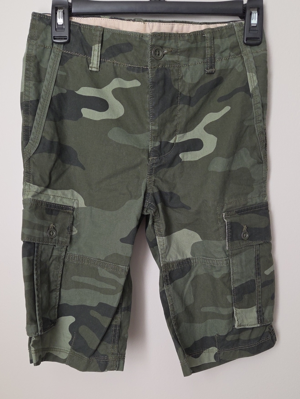 GAP Kids Green Camo Cargo Shorts